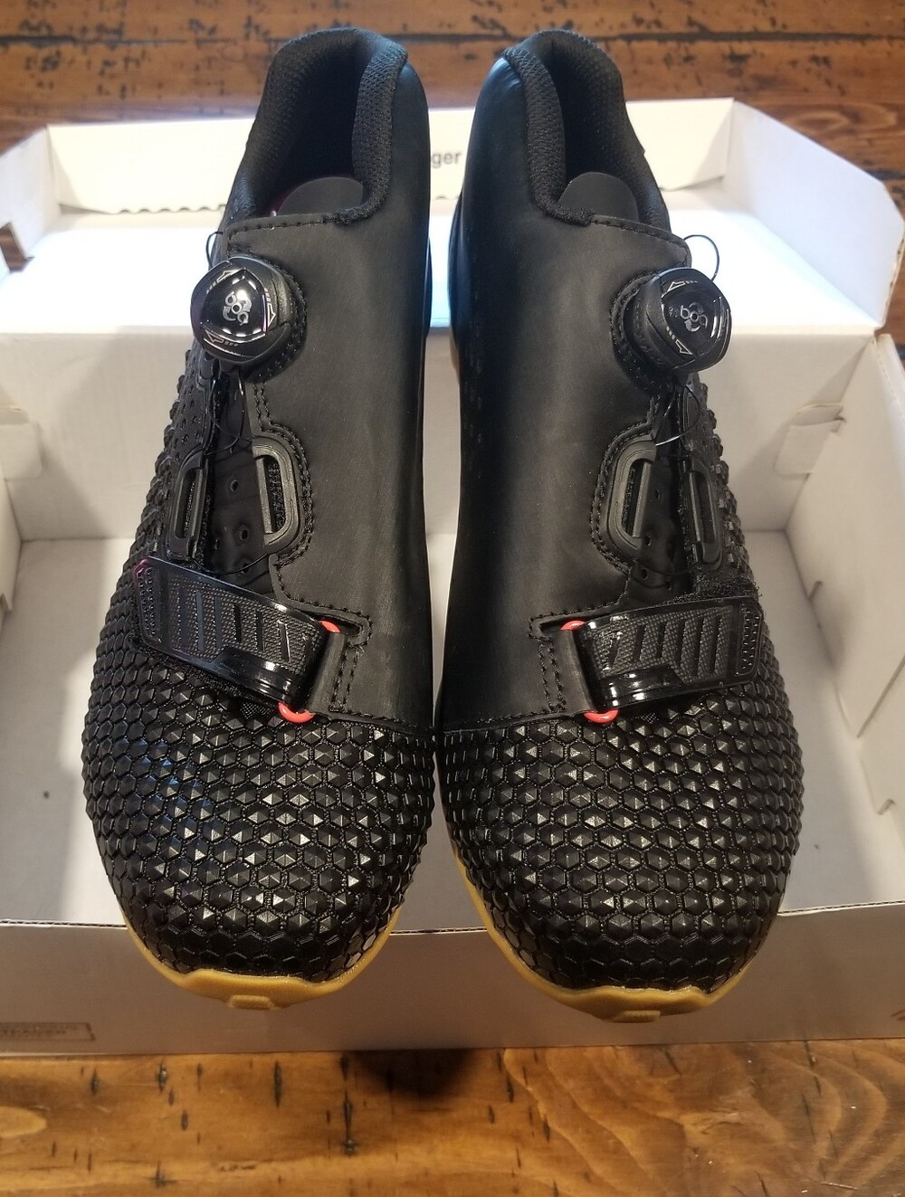 Men's Black Performance Cycling Shoes with BOA Closure And Crank Brothers Pedals